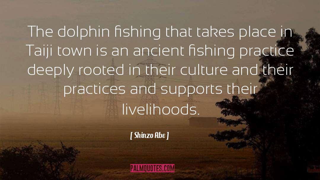 Shinzo Abe Quotes: The dolphin fishing that takes