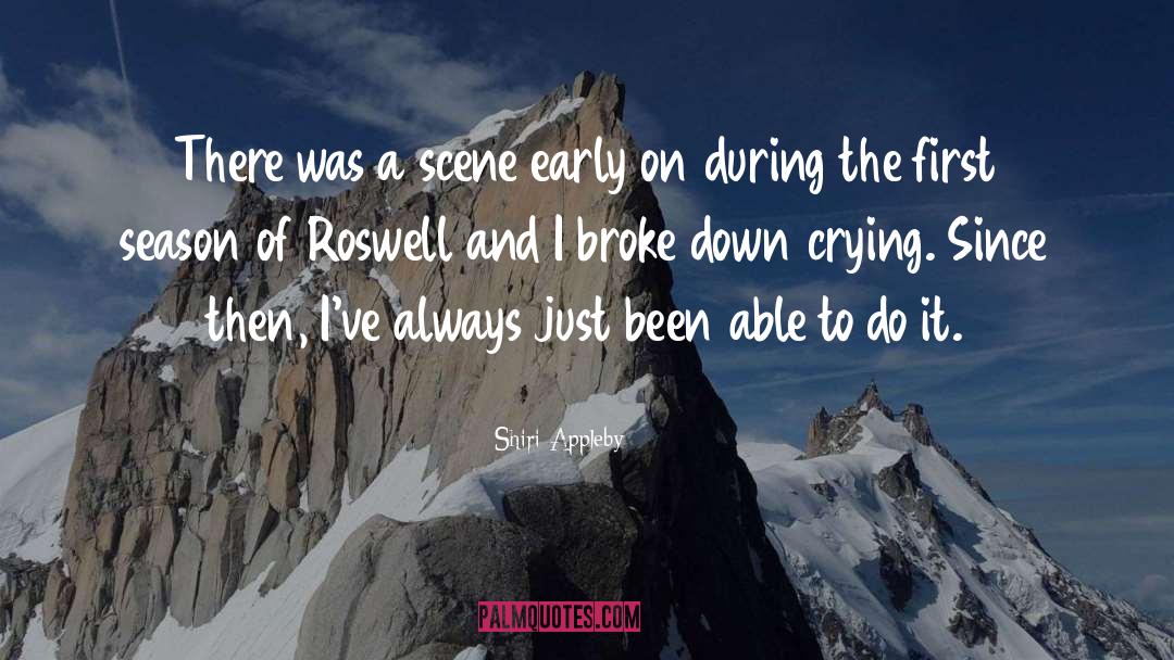 Shiri Appleby Quotes: There was a scene early