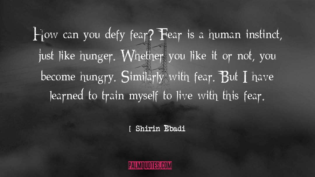 Shirin Ebadi Quotes: How can you defy fear?