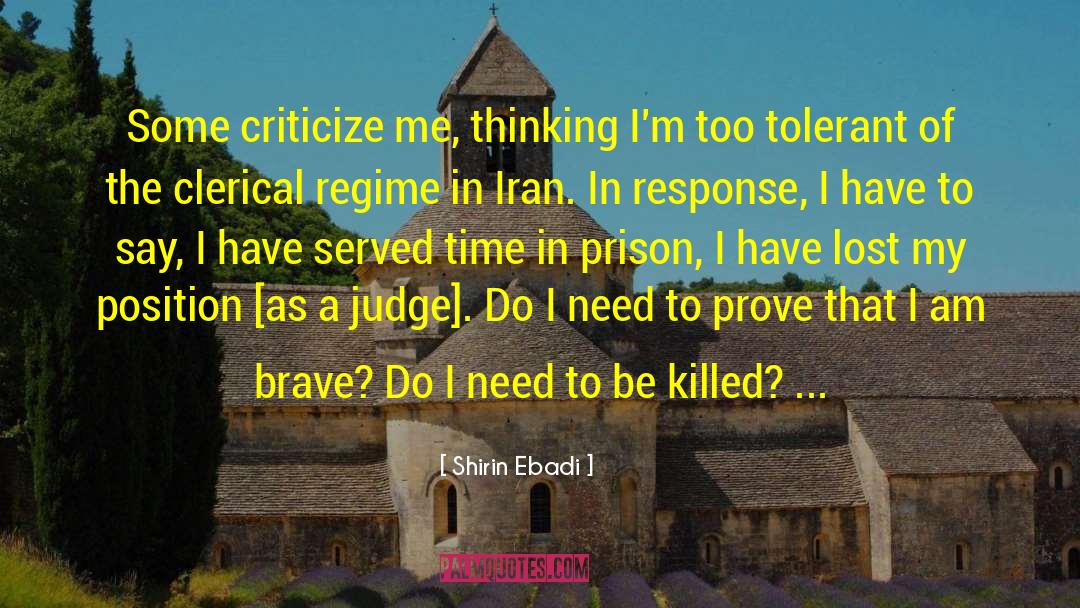 Shirin Ebadi Quotes: Some criticize me, thinking I'm