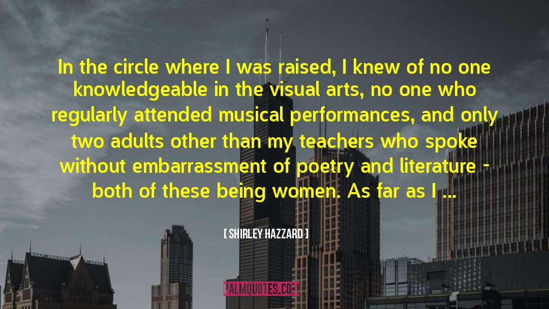 Shirley Hazzard Quotes: In the circle where I