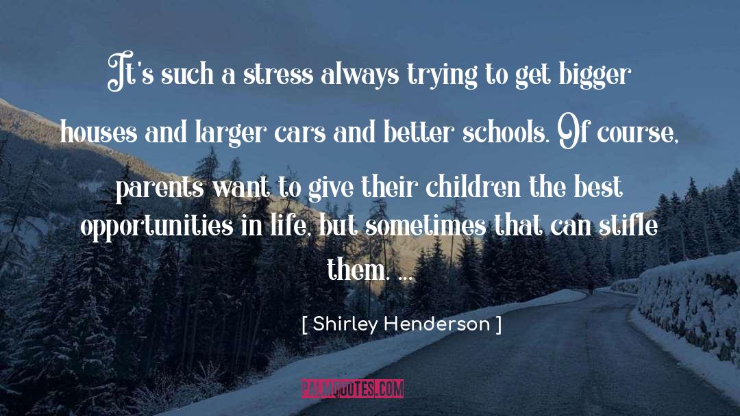 Shirley Henderson Quotes: It's such a stress always