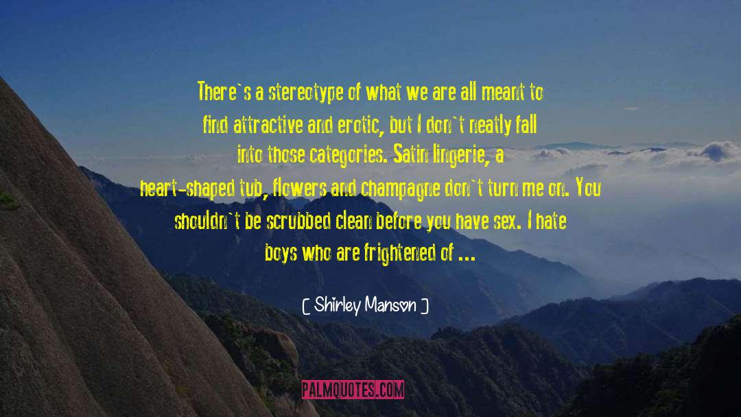 Shirley Manson Quotes: There's a stereotype of what