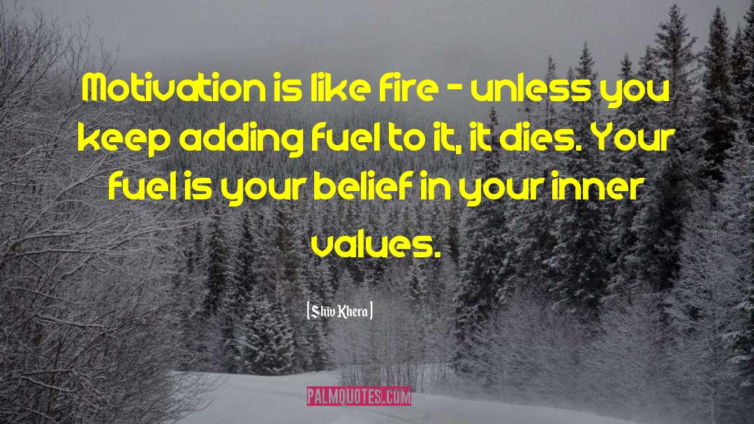 Shiv Khera Quotes: Motivation is like fire -