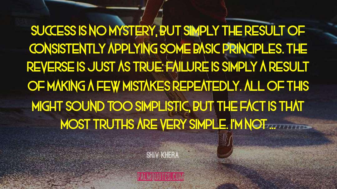 Shiv Khera Quotes: Success is no mystery, but