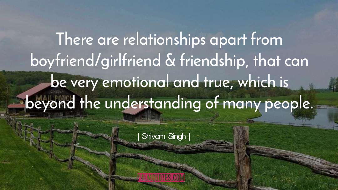 Shivam Singh Quotes: There are relationships apart from