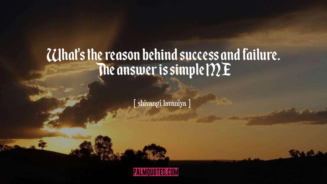 Shivangi Lavaniya Quotes: What's the reason behind success