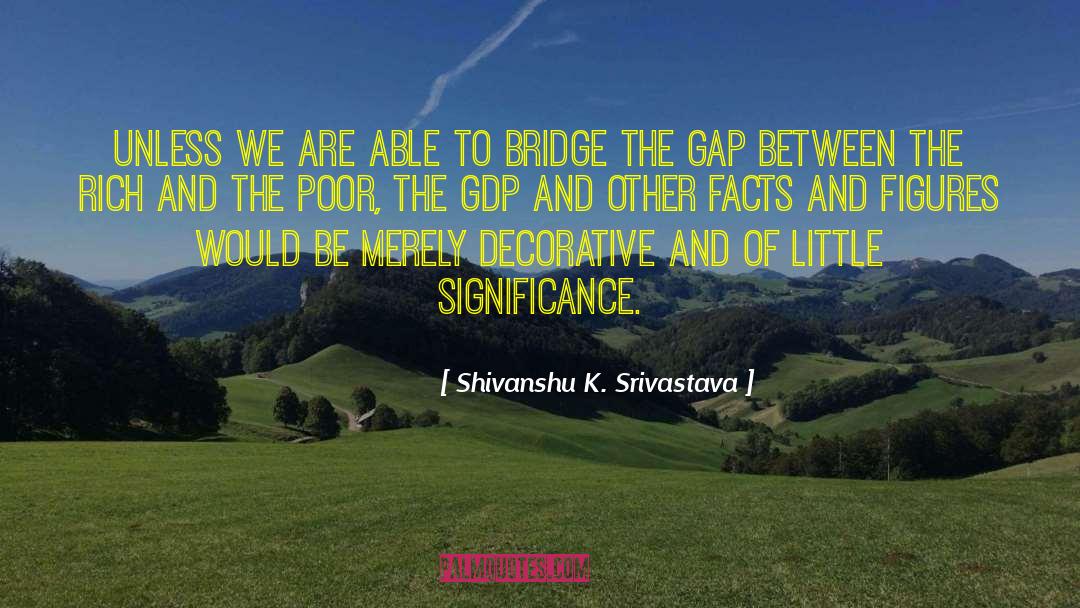 Shivanshu K. Srivastava Quotes: Unless we are able to