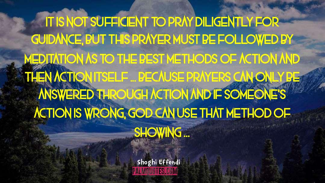 Shoghi Effendi Quotes: It is not sufficient to