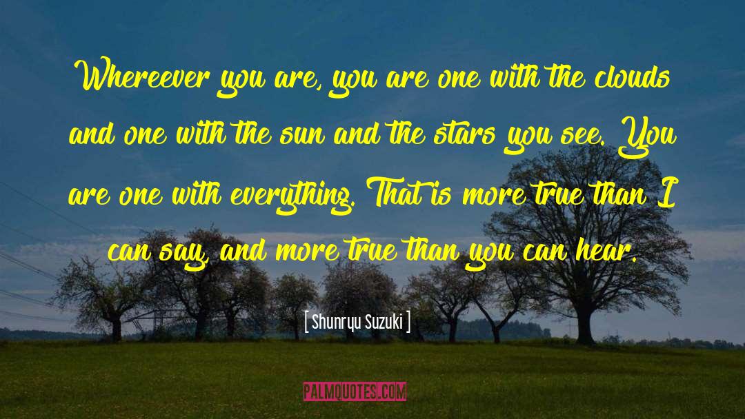 Shunryu Suzuki Quotes: Whereever you are, you are