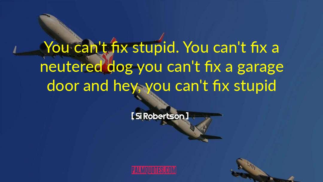 Si Robertson Quotes: You can't fix stupid. You