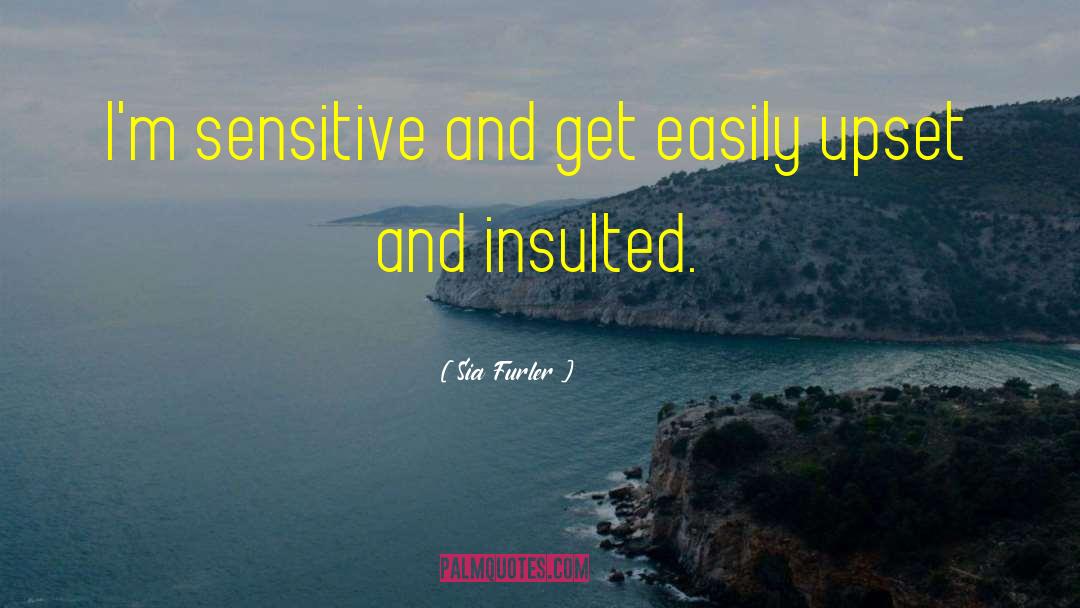 Sia Furler Quotes: I'm sensitive and get easily