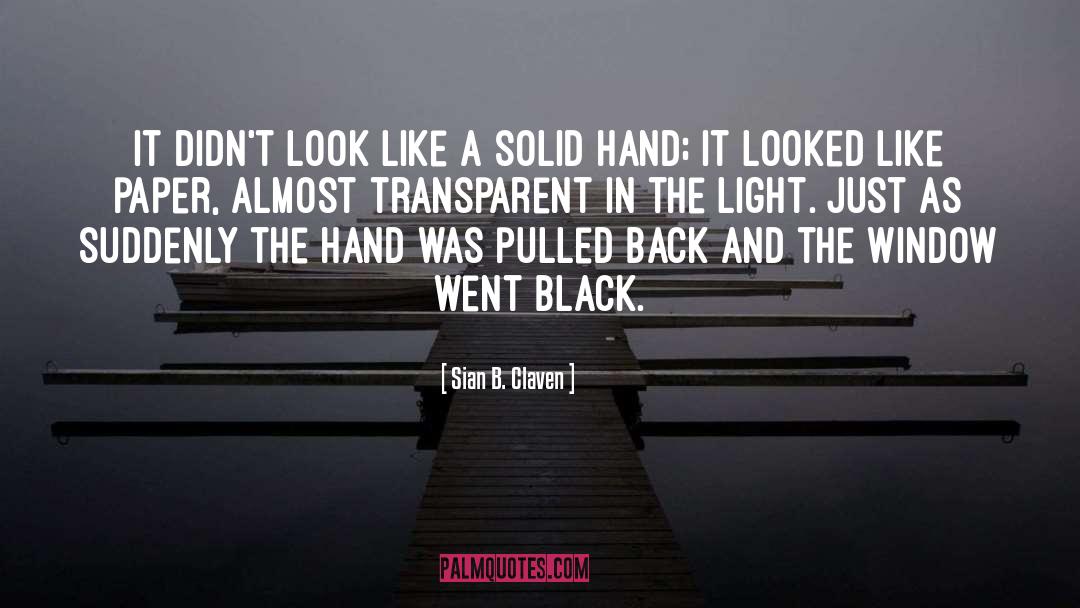 Sian B. Claven Quotes: It didn't look like a