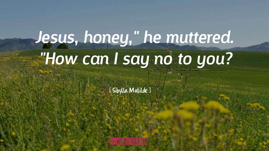 Sibylla Matilde Quotes: Jesus, honey,