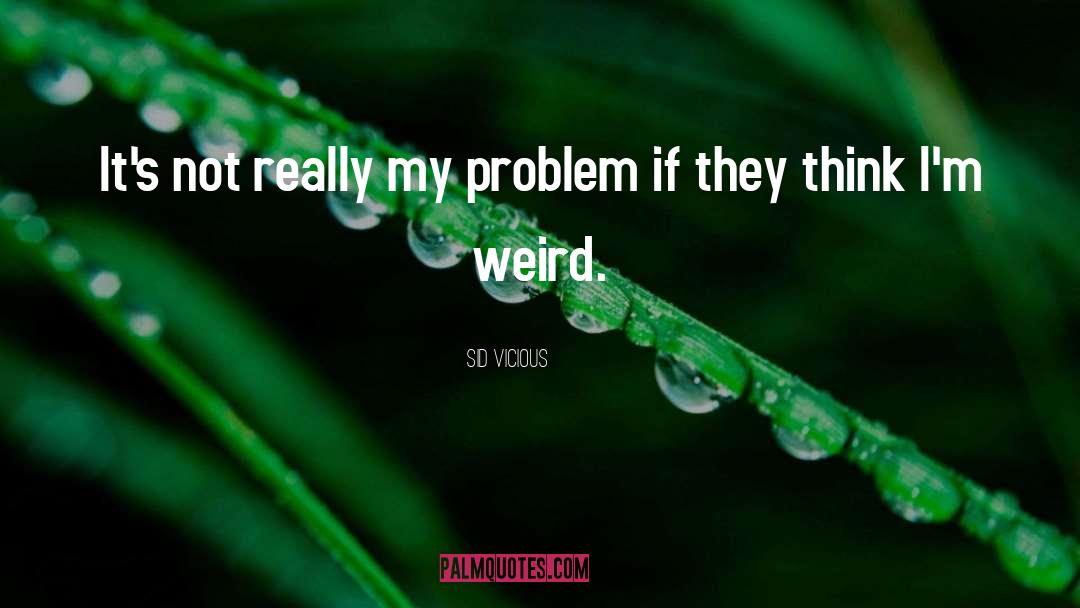 Sid Vicious Quotes: It's not really my problem