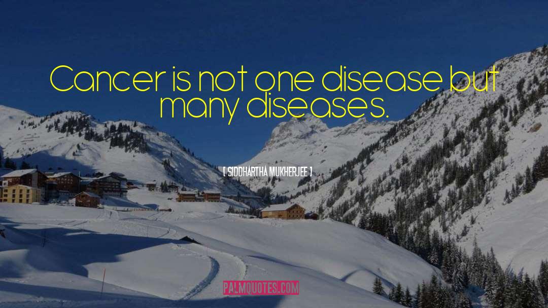 Siddhartha Mukherjee Quotes: Cancer is not one disease