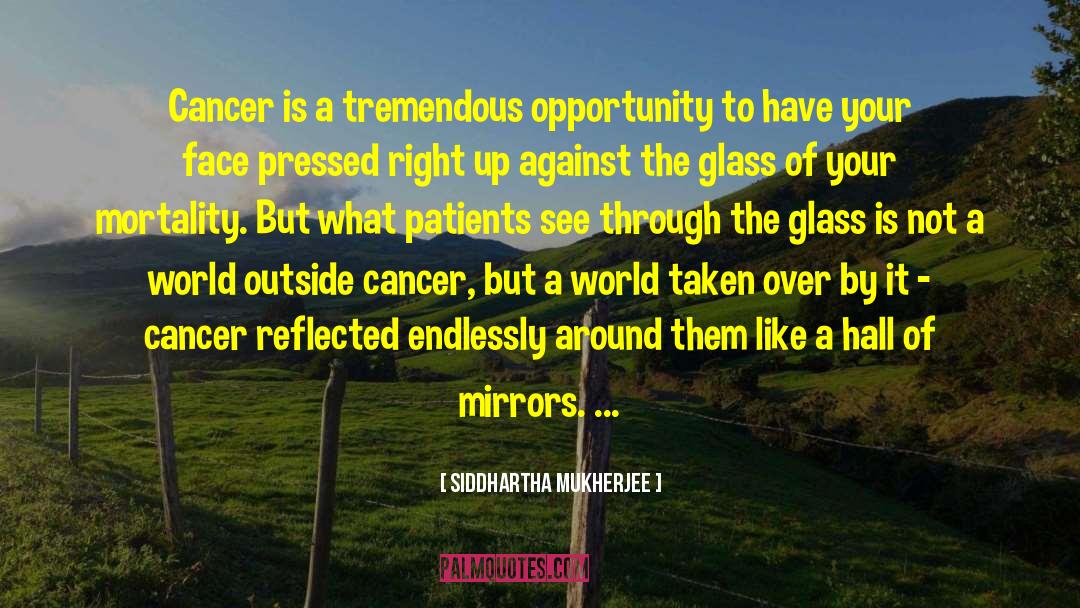 Siddhartha Mukherjee Quotes: Cancer is a tremendous opportunity