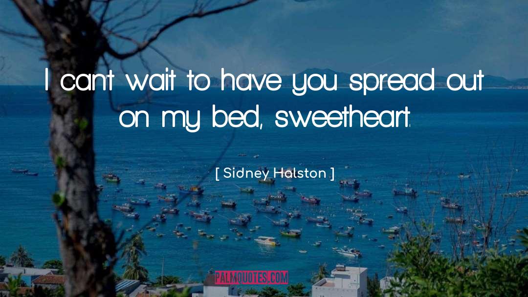 Sidney Halston Quotes: I can't wait to have