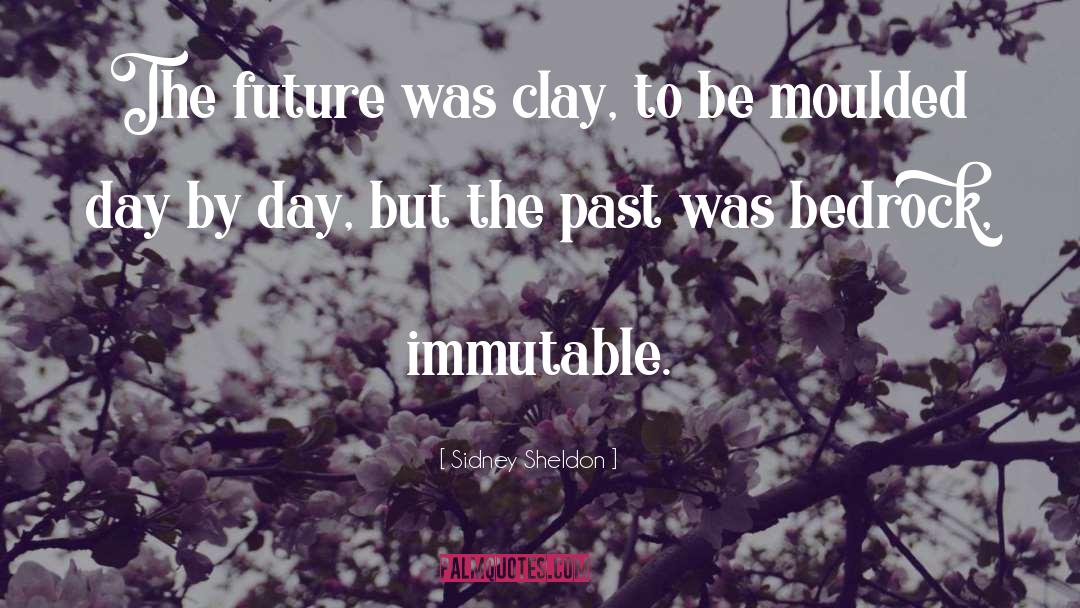 Sidney Sheldon Quotes: The future was clay, to