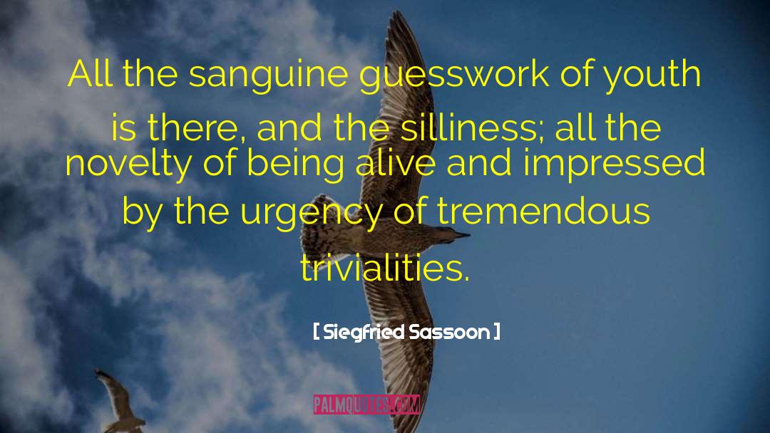 Siegfried Sassoon Quotes: All the sanguine guesswork of