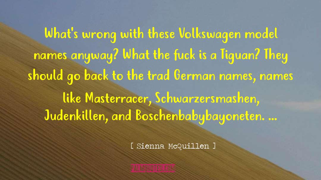Sienna McQuillen Quotes: What's wrong with these Volkswagen