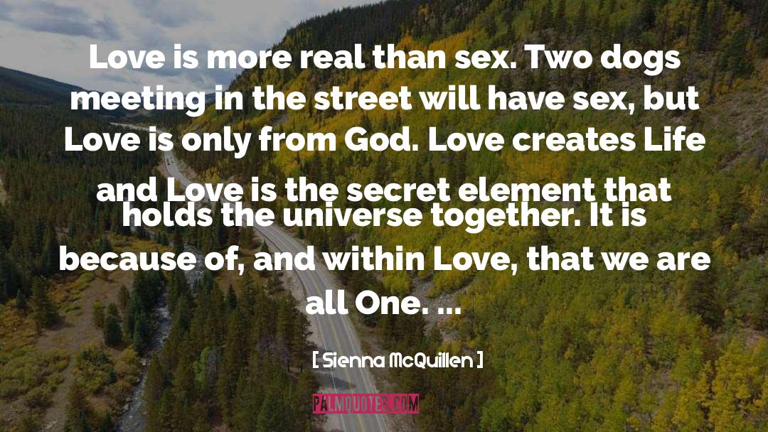 Sienna McQuillen Quotes: Love is more real than