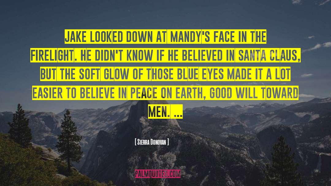 Sierra Donovan Quotes: Jake looked down at Mandy's