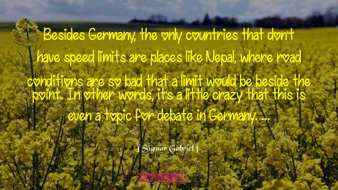 Sigmar Gabriel Quotes: Besides Germany, the only countries