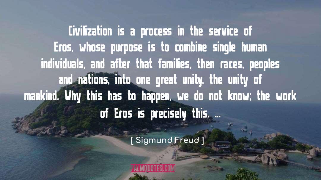 Sigmund Freud Quotes: Civilization is a process in