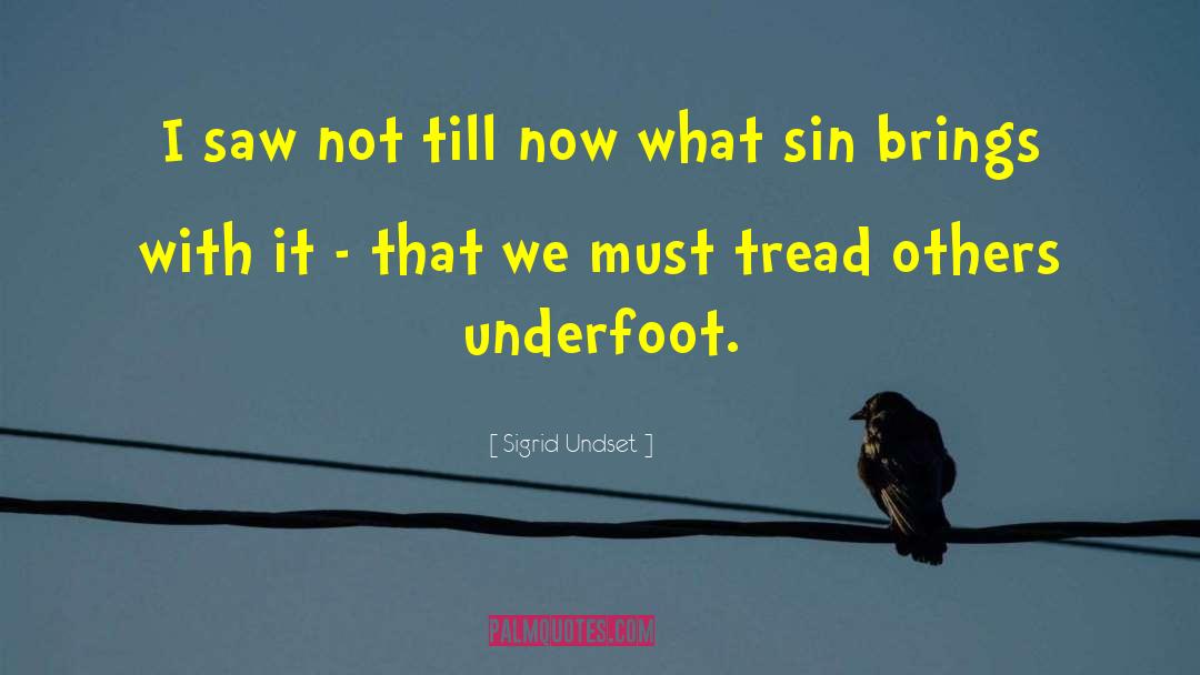 Sigrid Undset Quotes: I saw not till now