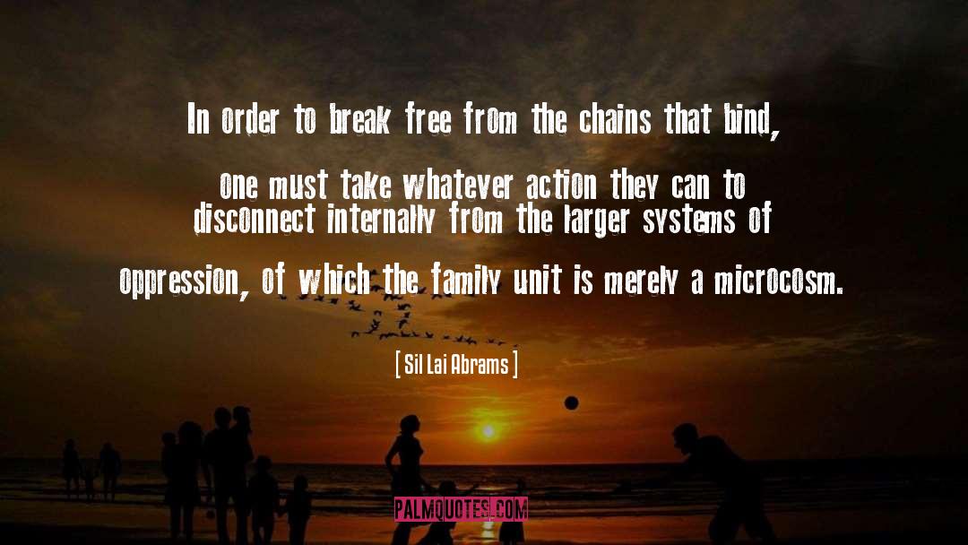 Sil Lai Abrams Quotes: In order to break free