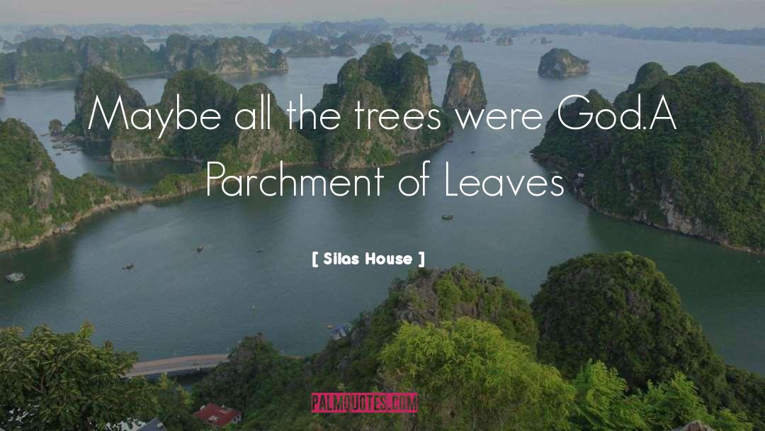 Silas House Quotes: Maybe all the trees were