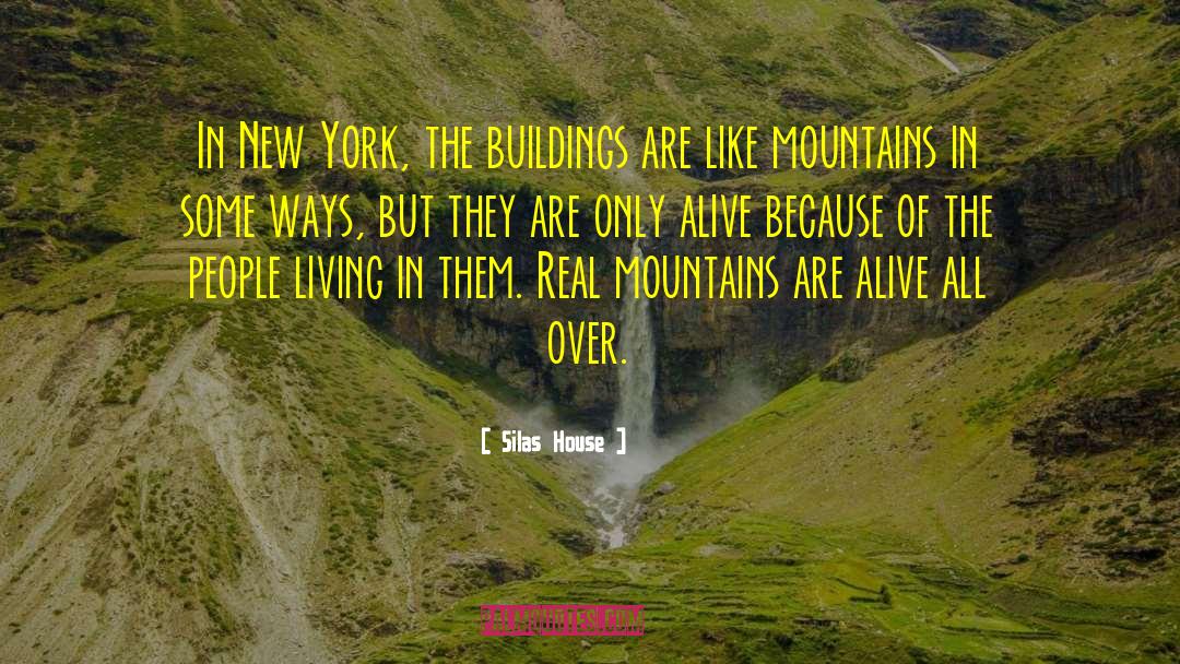 Silas House Quotes: In New York, the buildings