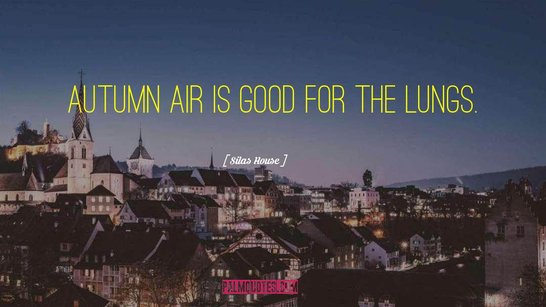 Silas House Quotes: Autumn air is good for