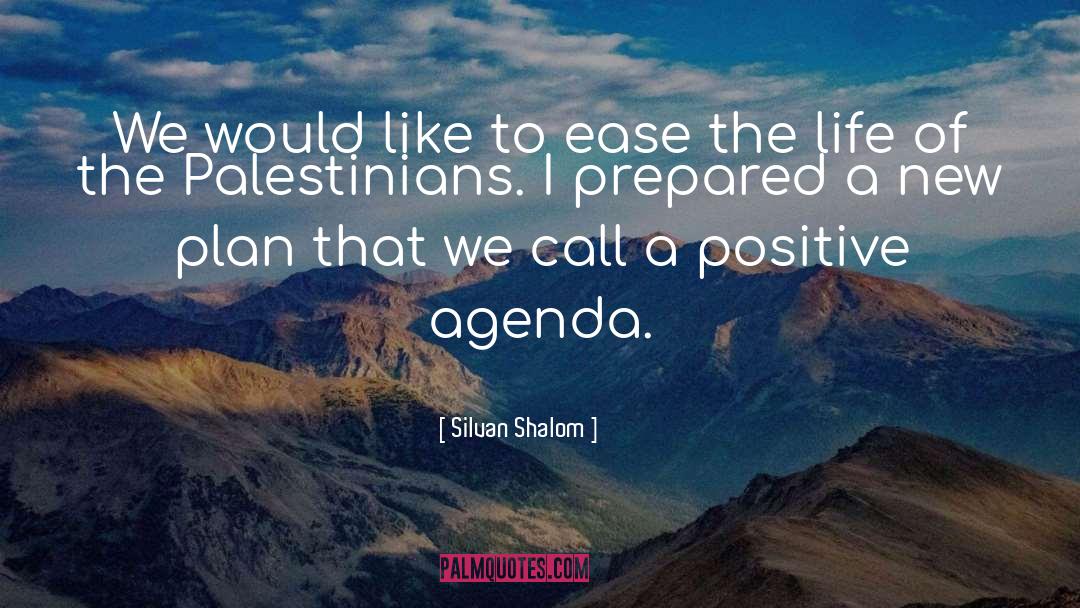 Silvan Shalom Quotes: We would like to ease