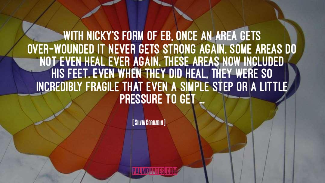 Silvia Corradin Quotes: With Nicky's form of EB,