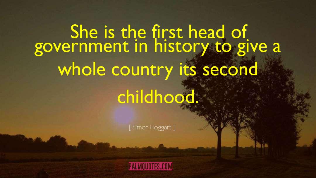 Simon Hoggart Quotes: She is the first head