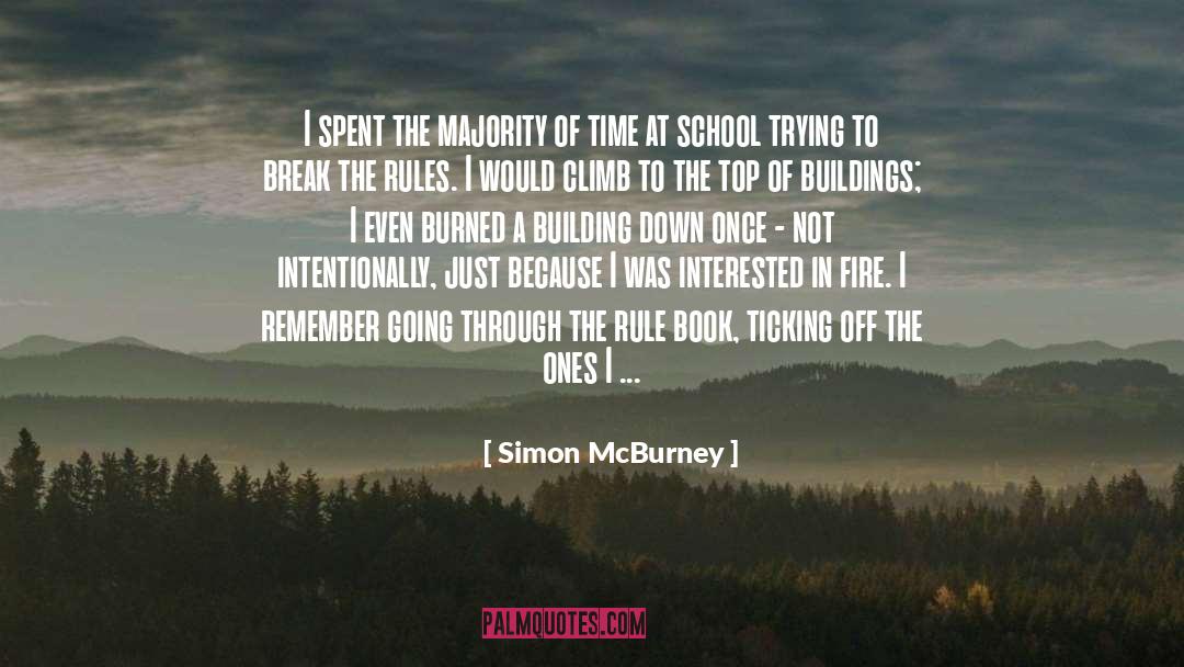 Simon McBurney Quotes: I spent the majority of