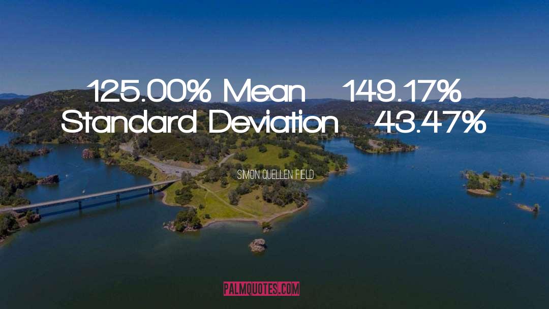 Simon Quellen Field Quotes: 125.00% Mean 149.17% Standard Deviation