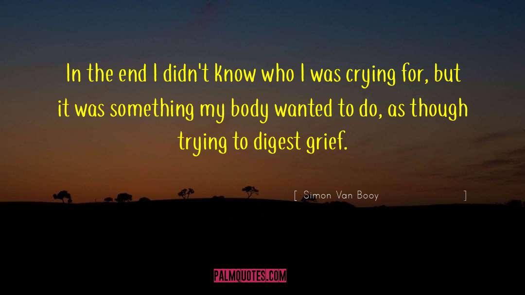 Simon Van Booy Quotes: In the end I didn't