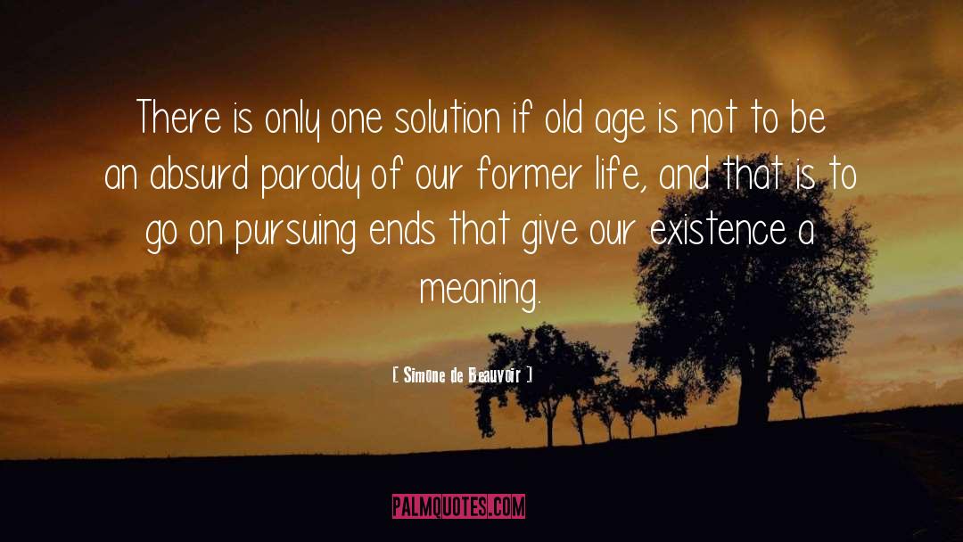 Simone De Beauvoir Quotes: There is only one solution