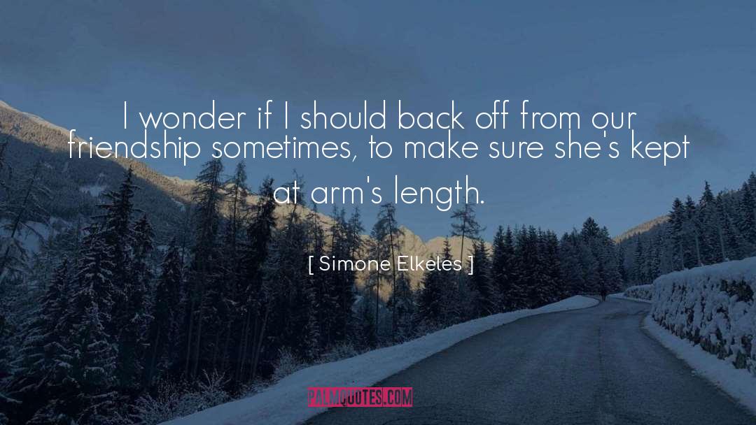 Simone Elkeles Quotes: I wonder if I should