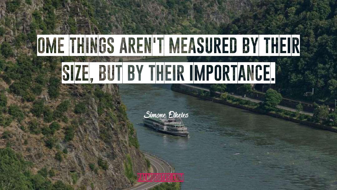 Simone Elkeles Quotes: Ome things aren't measured by