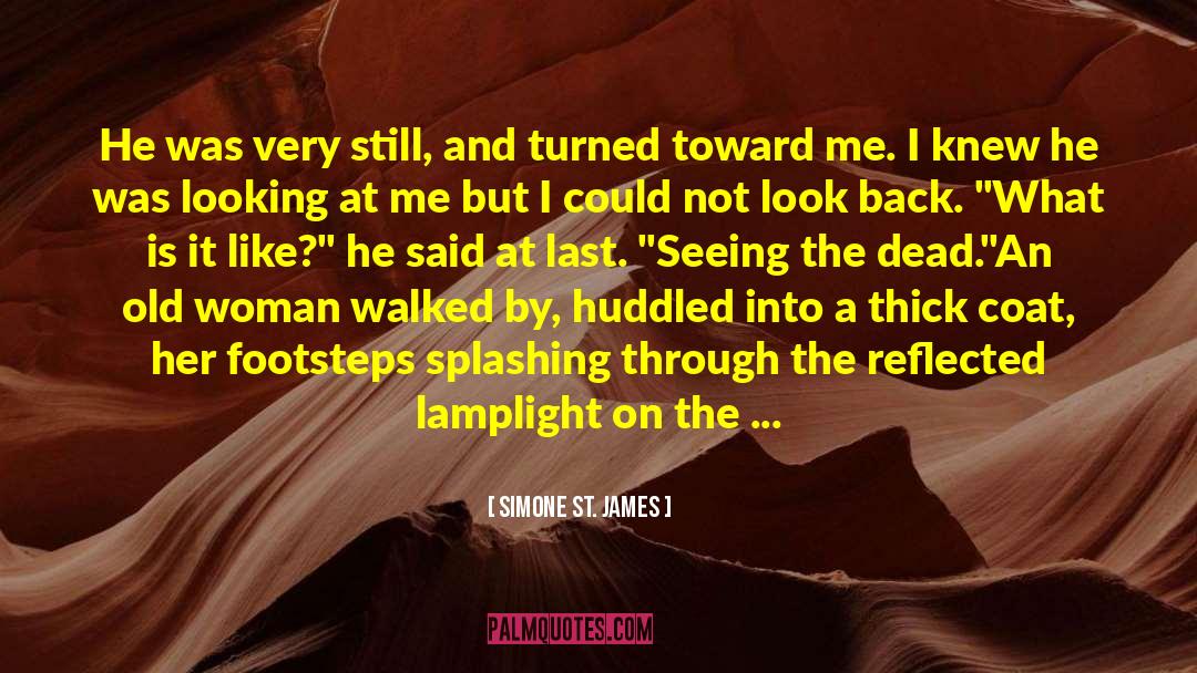 Simone St. James Quotes: He was very still, and
