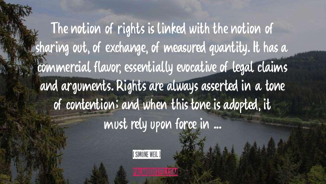 Simone Weil Quotes: The notion of rights is