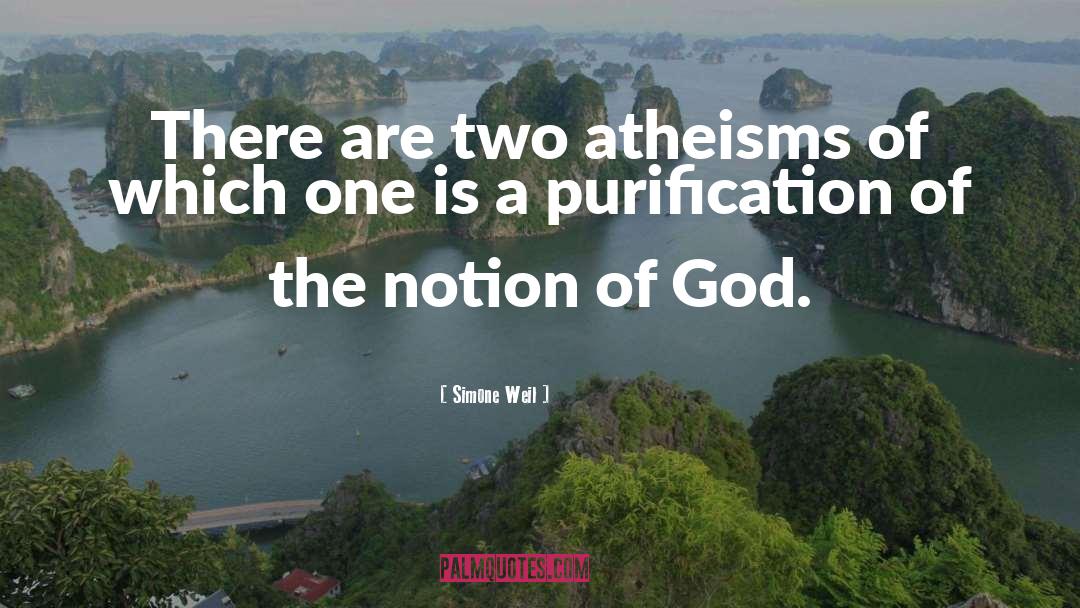 Simone Weil Quotes: There are two atheisms of
