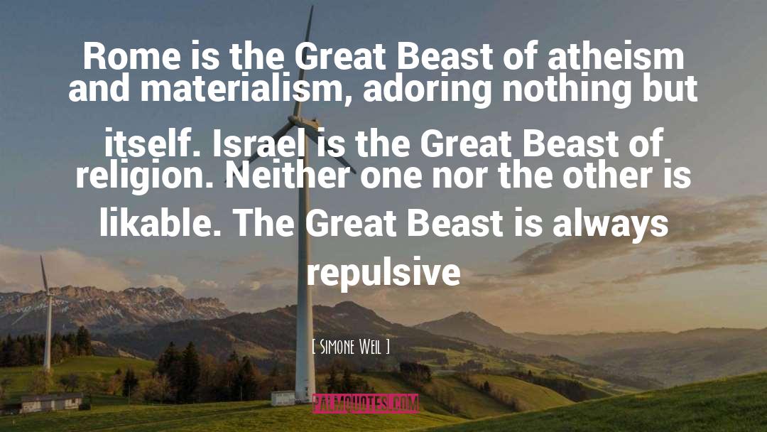 Simone Weil Quotes: Rome is the Great Beast