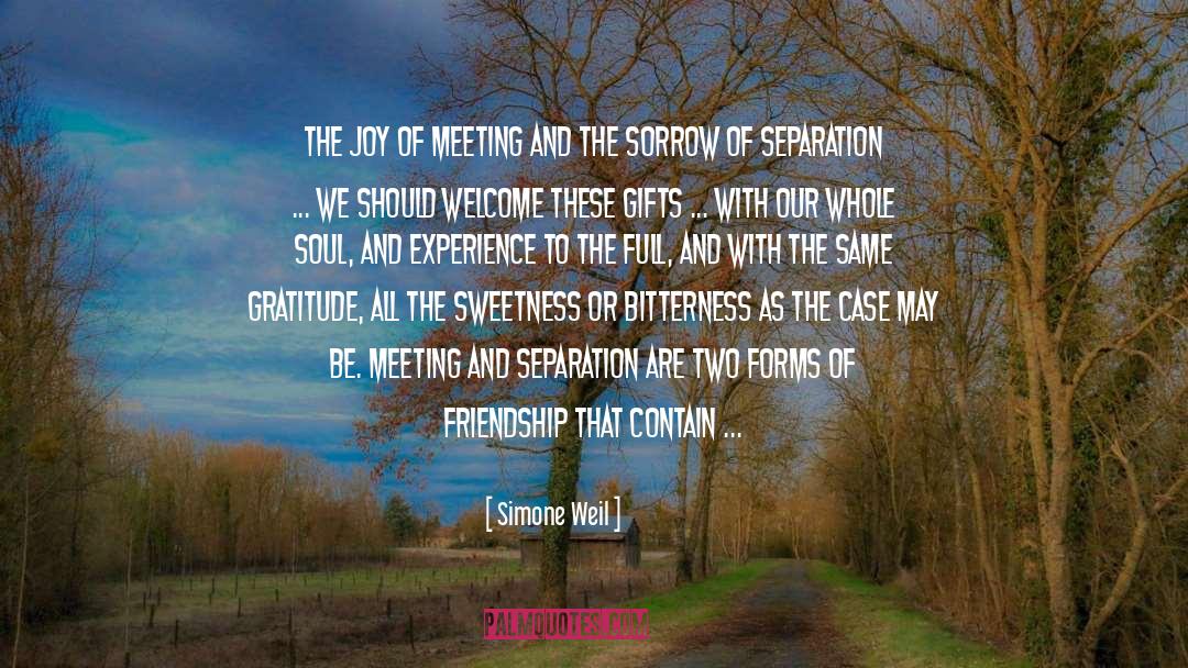 Simone Weil Quotes: The joy of meeting and