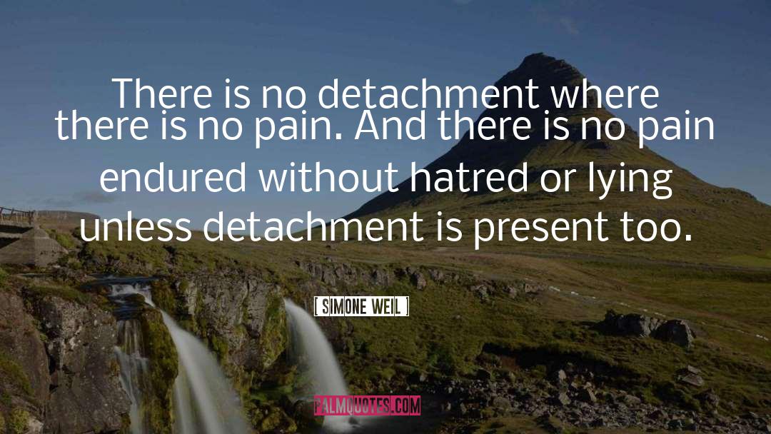 Simone Weil Quotes: There is no detachment where