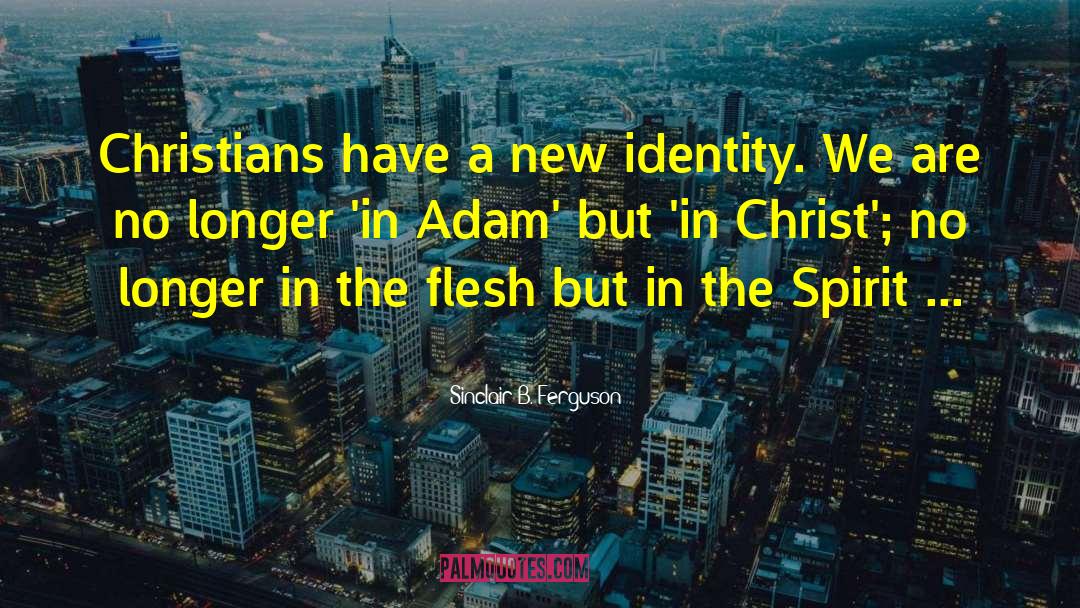 Sinclair B. Ferguson Quotes: Christians have a new identity.